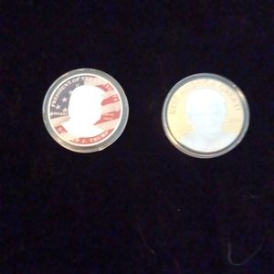 President Trump commerative coins, two styles